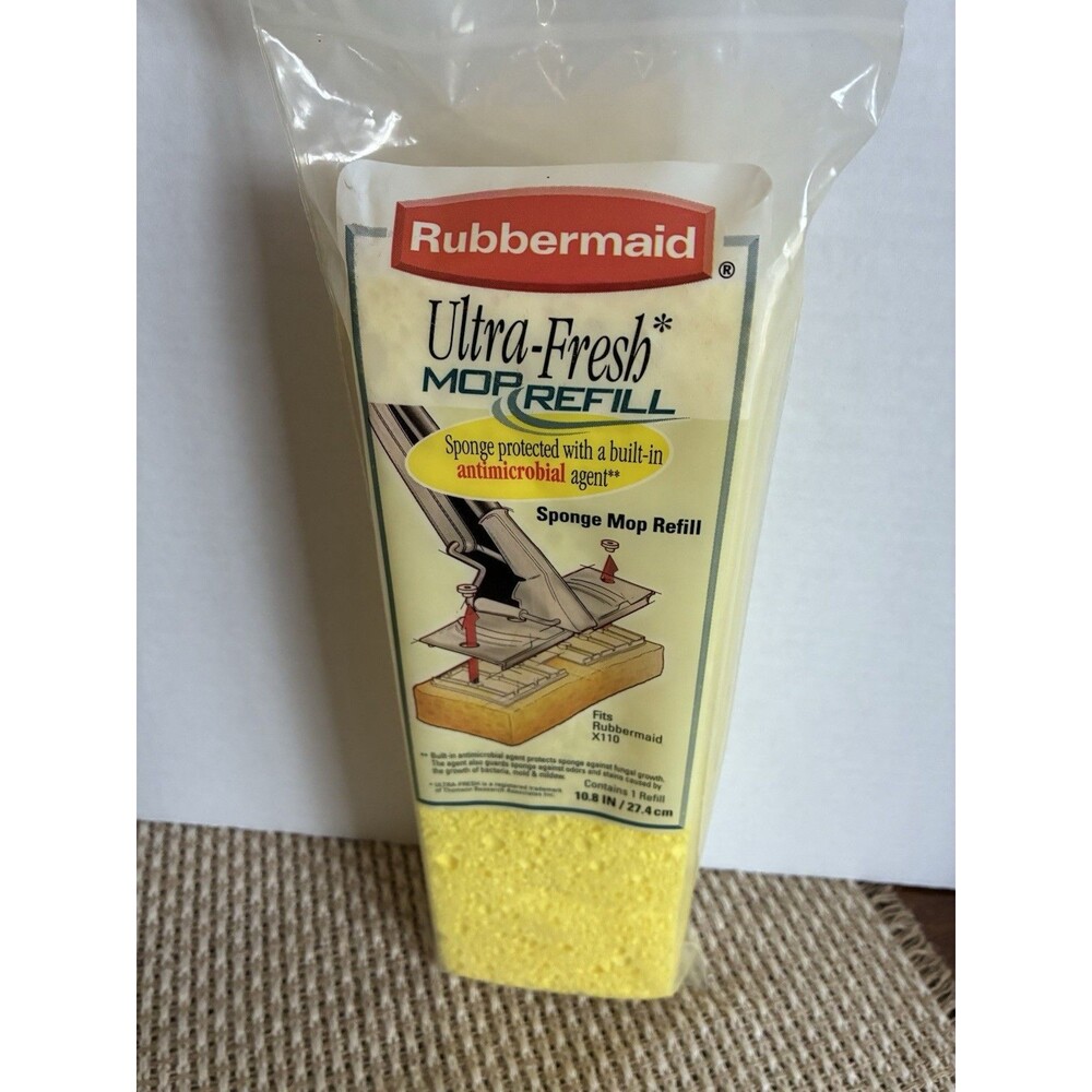 NEW SEALED Rubbermaid Ultra-Fresh Mop Refill Fits Rubbermaid G011 (PP)